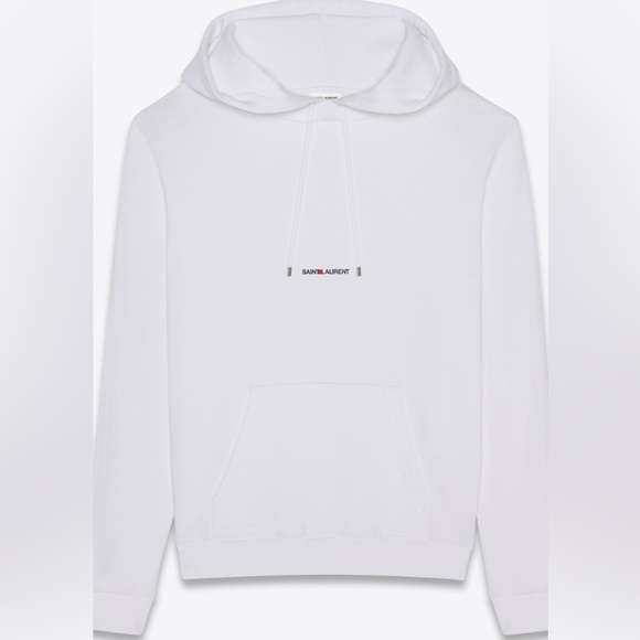 Saint Laurent Other - SAINT LAURENT RIVE GAUCHE WHITE HOODIE SZ S